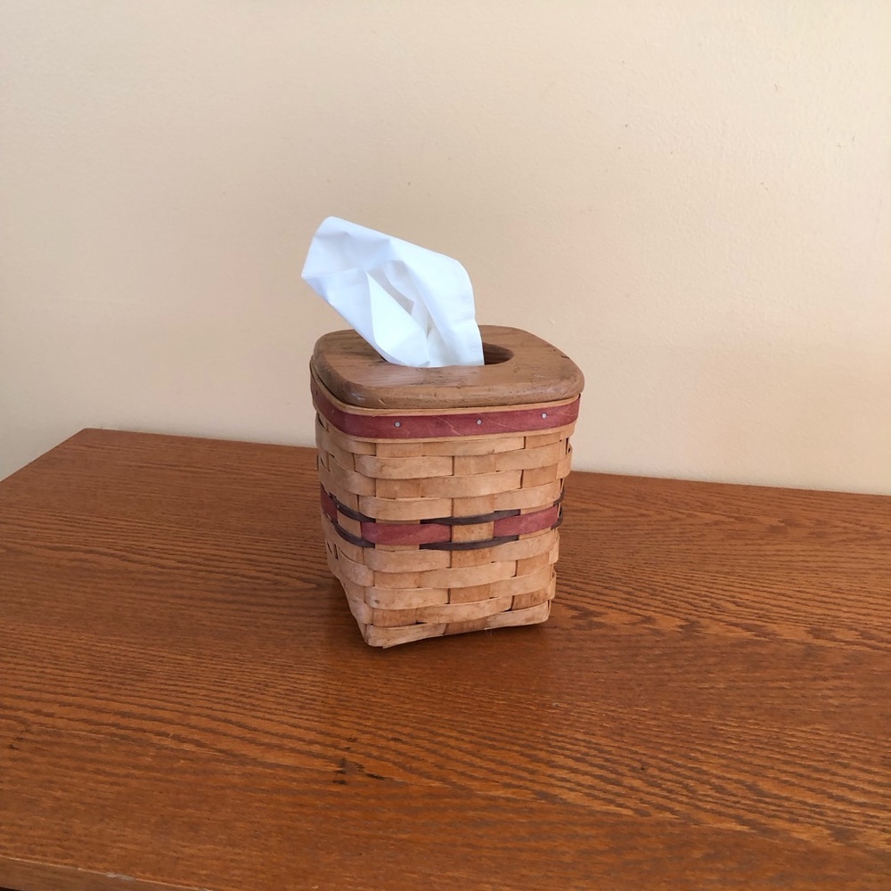 Royce Wooden Tissue Holder Basket